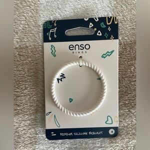 White Silicone Bracelet size medium